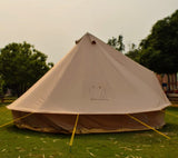 5m Bell tent 10-person pyramid round with zipped in ground sheet