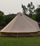 5m Bell tent 10-person pyramid round with zipped in ground sheet