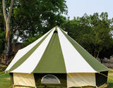 4m Metre GlampTex OC 400 - Ultimate Olive and Cream Bell tent with Zipped-in- Groundsheet Waterproof