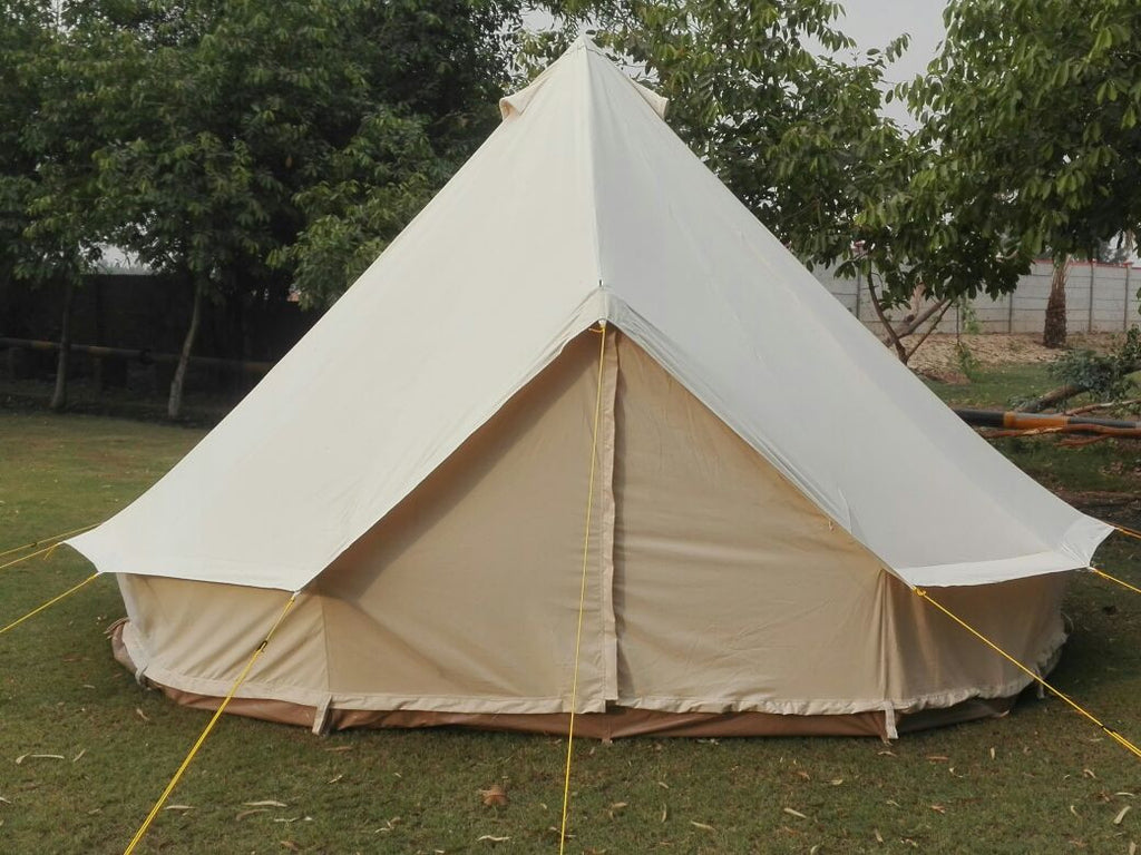 4 Metre GlampTex 400 - Standard Bell tent with Separate Groundsheet Waterproof