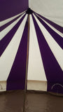 5m Metre GlampTex PC 500 - Ultimate Purple and Cream Bell tent with Zipped-in- Groundsheet Waterproof - Bell tents