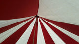4m Metre GlampTex RC 400 - Ultimate Red and Cream Bell tent with Zipped-in- Groundsheet Waterproof - Bell tents