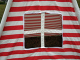 Canvas Teepee Tent for Kids Tipi Tent teepee tent, 2 Child Indian TP Wigwam, Red and White