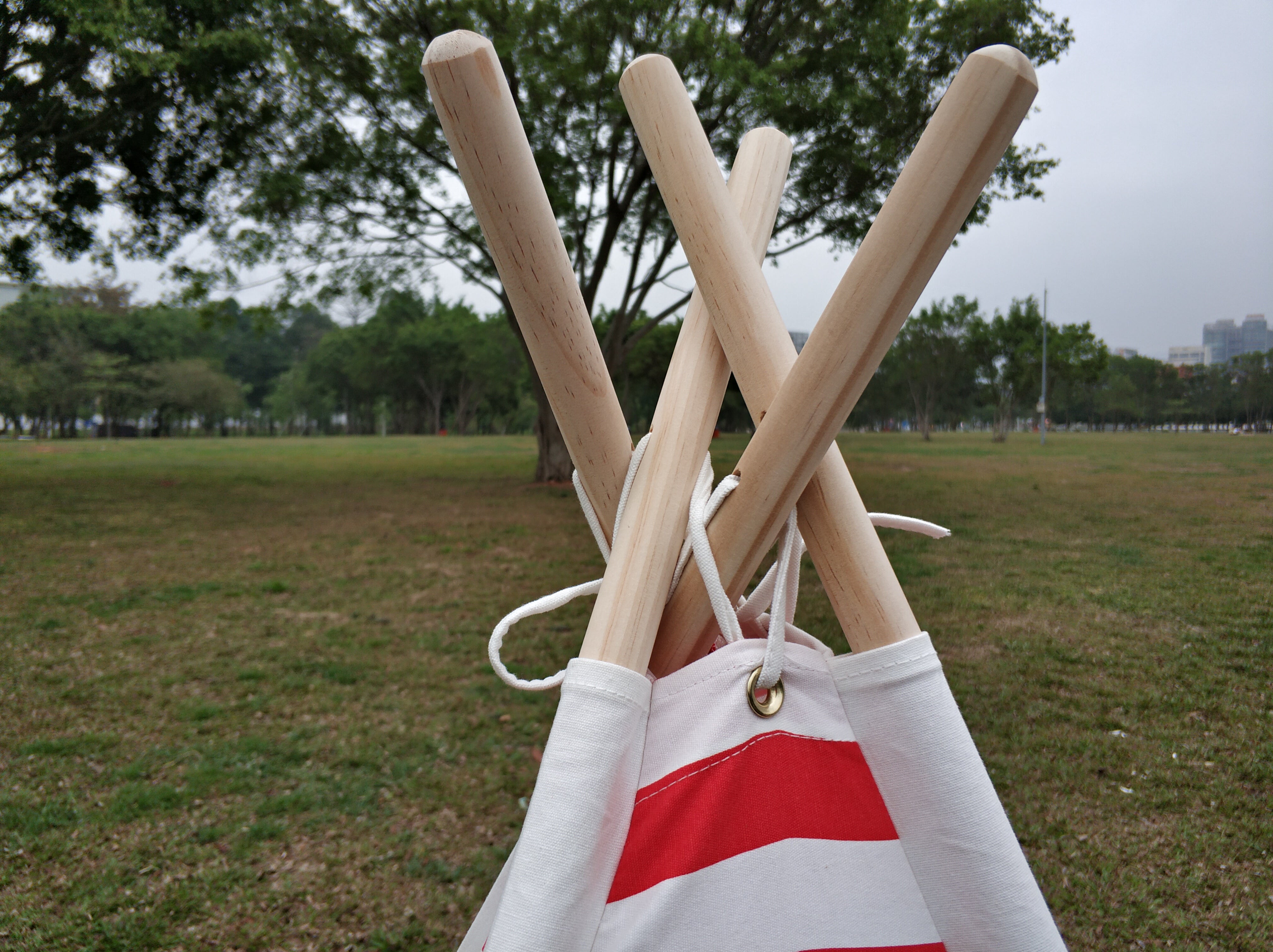 Canvas Teepee Tent for Kids Tipi Tent teepee tent, 2 Child Indian TP Wigwam, Red and White