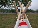 Canvas Teepee Tent for Kids Tipi Tent teepee tent, 2 Child Indian TP Wigwam, Red and White