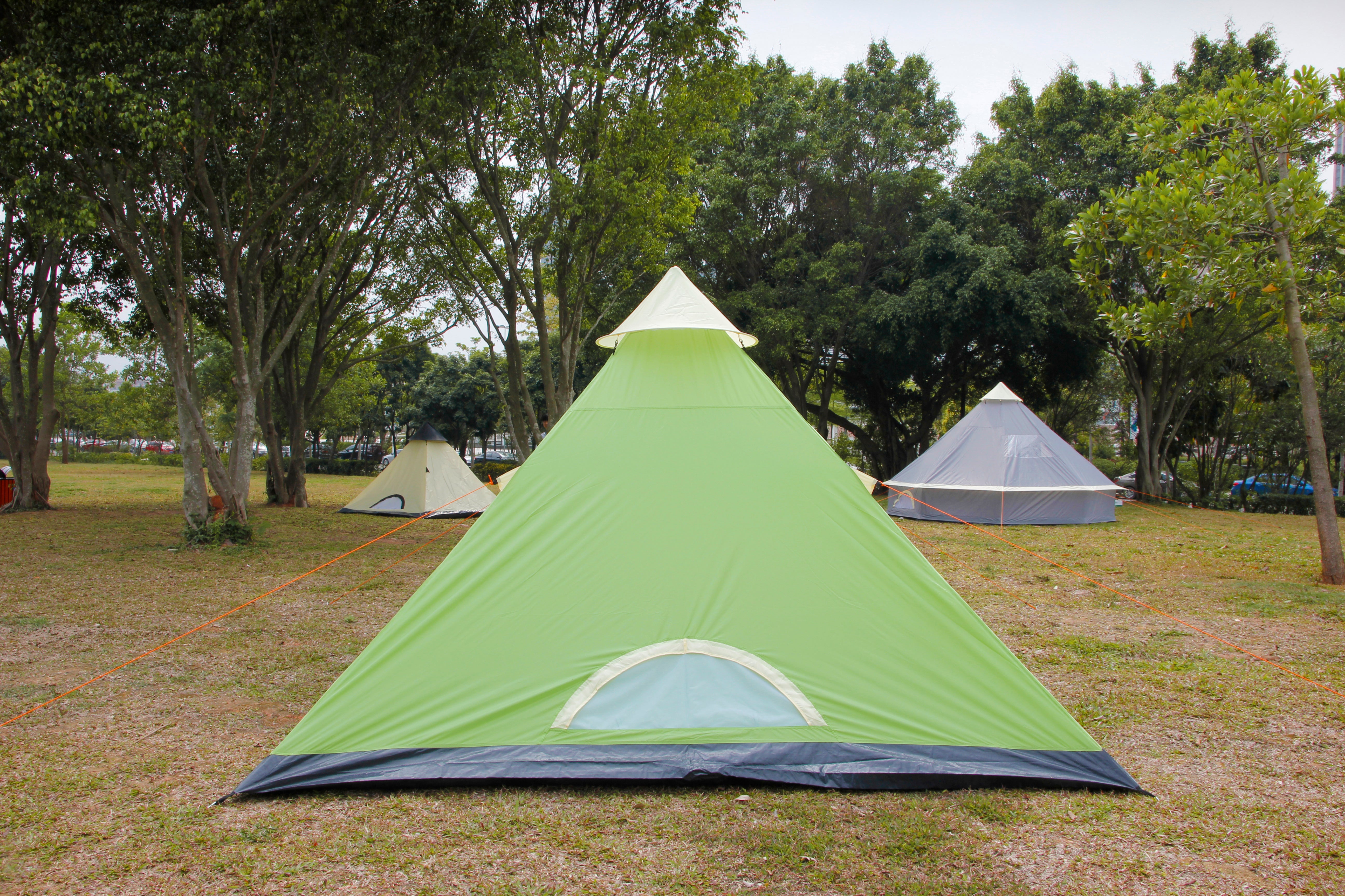 3 person tipi teepee tent, mesh door with PE floor ground sheet