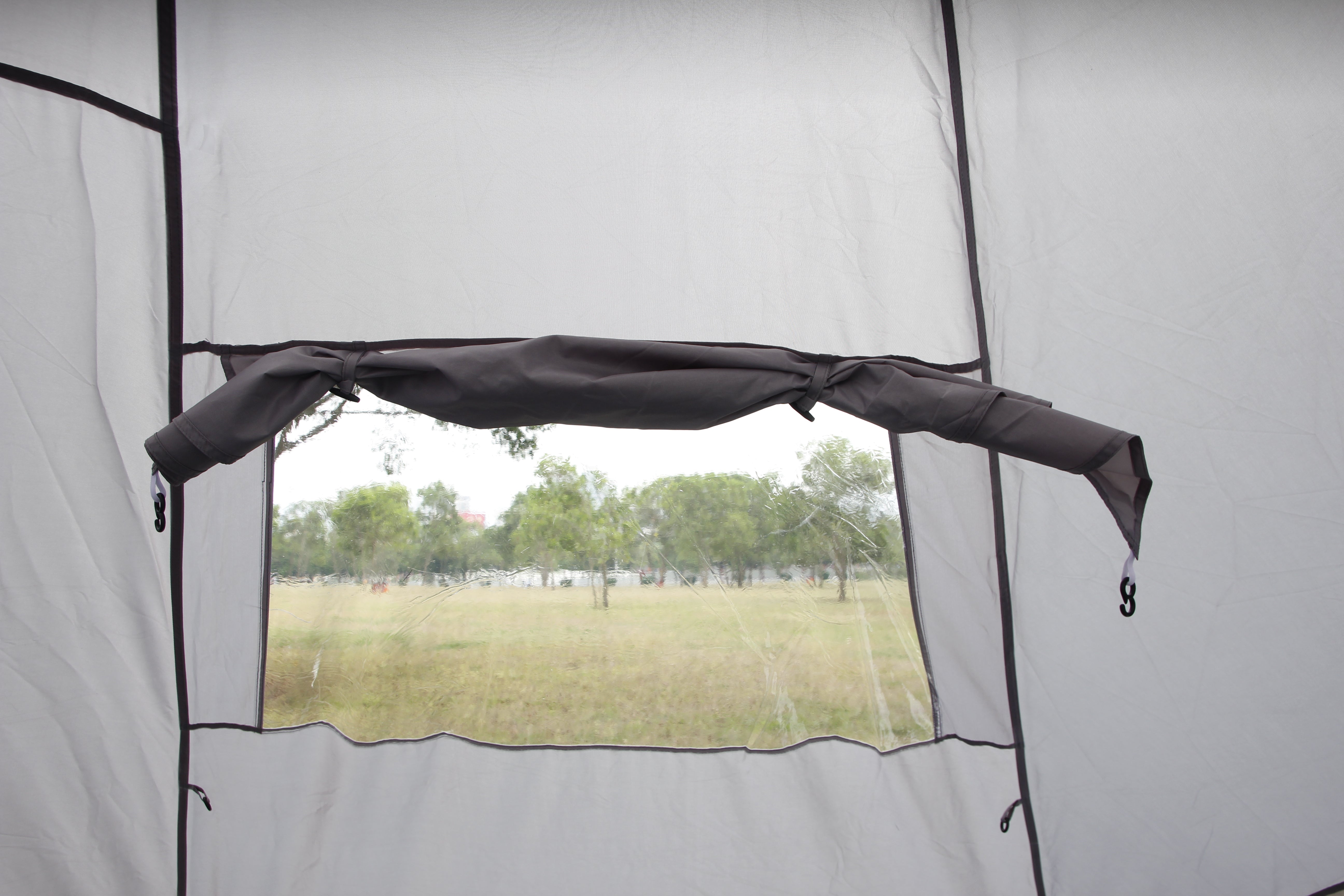 5m Bell tent 10-person pyramid round with zipped in ground sheet