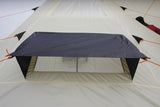 5M Glamptex 500 - 10-person teepee tent, pyramid tent, Zipped in ground sheet, canopy awning
