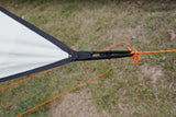 5M Glamptex 500 - 10-person teepee tent, pyramid tent, Zipped in ground sheet, canopy awning