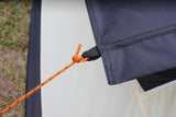 5M Glamptex 500 - 10-person teepee tent, pyramid tent, Zipped in ground sheet, canopy awning