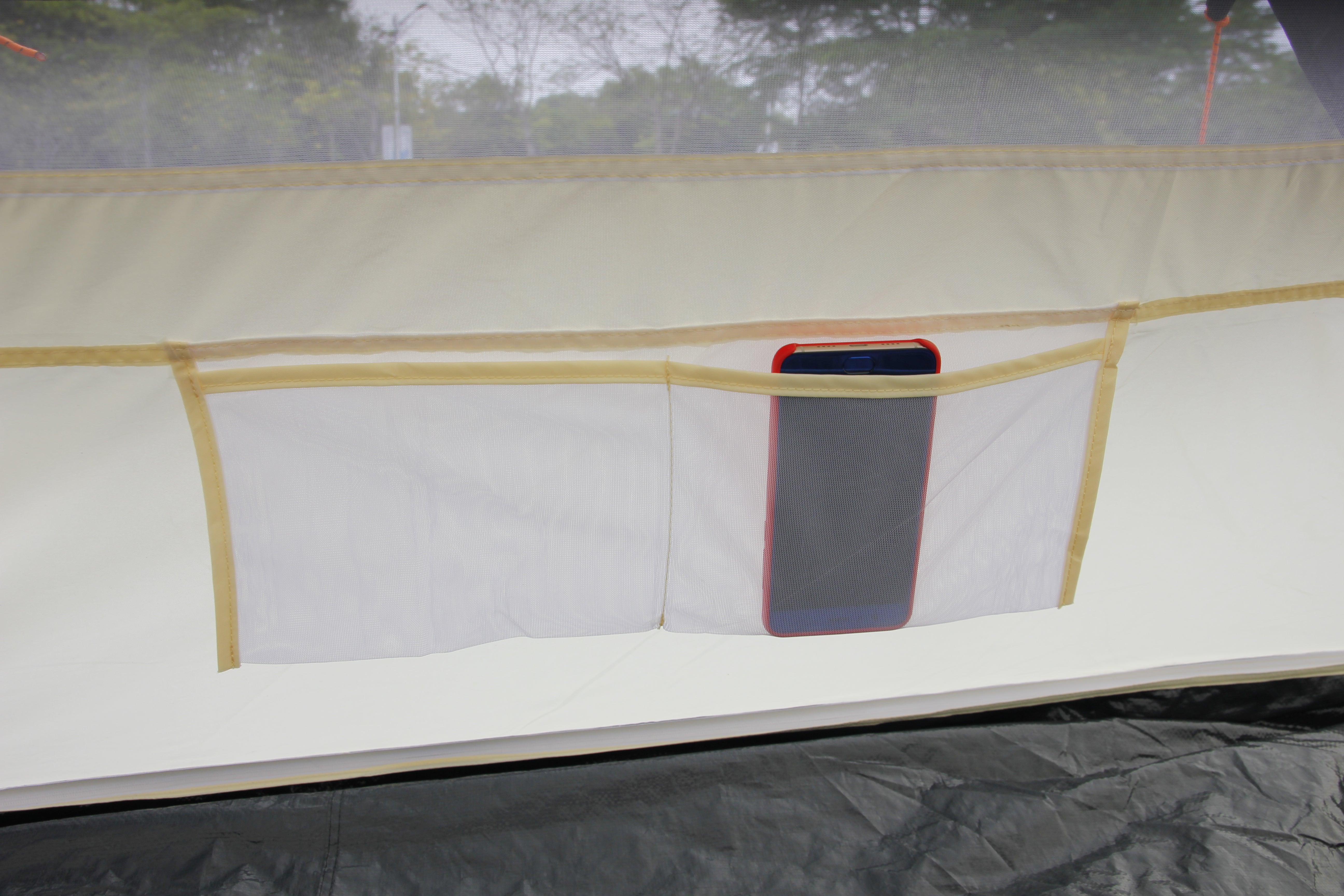 4M Glamptex 400 - 8-person teepee tent, pyramid tent, Zipped in ground sheet, canopy awning