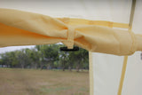 5M Glamptex 500 - 10-person teepee tent, pyramid tent, Zipped in ground sheet, canopy awning