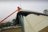 4M Glamptex 400 - 8-person teepee tent, pyramid tent, Zipped in ground sheet, canopy awning