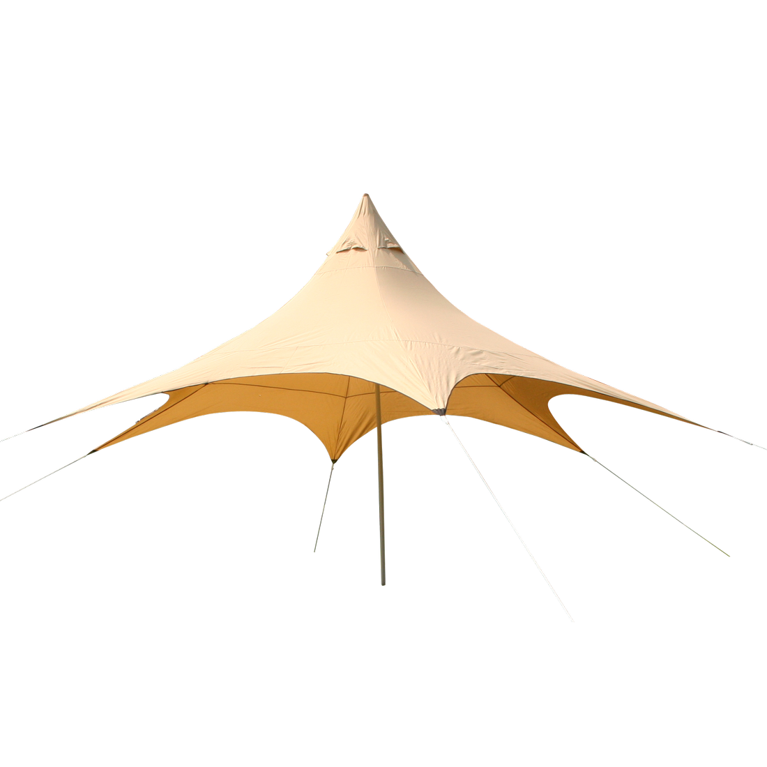 10T Captiva 6 - Umbrella sun roof, hexagon with pole, water-repellent, UV-protection