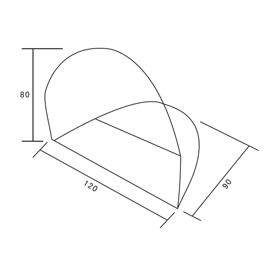 10T Soccer - Pop-up beach tent, wind blocker football goal, 120x90cm - Bell tents