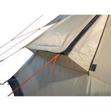 10T Shoshone 500 - 10-person teepee tent, pyramid tent, sewn in ground sheet, canopy awning - Bell tents