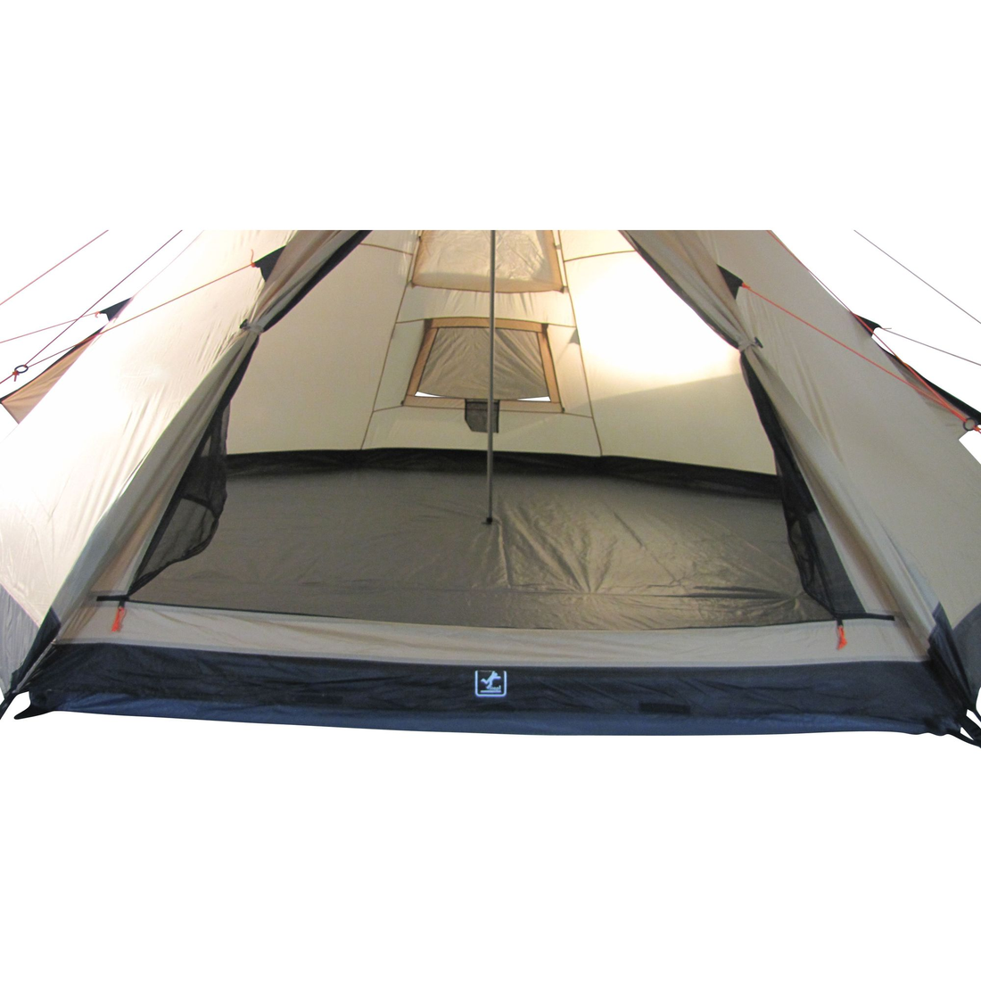 10T Shoshone 500 - 10-person teepee tent, pyramid tent, sewn in ground sheet, canopy awning - Bell tents