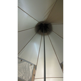 10T Shoshone 500 - 10-person teepee tent, pyramid tent, sewn in ground sheet, canopy awning - Bell tents