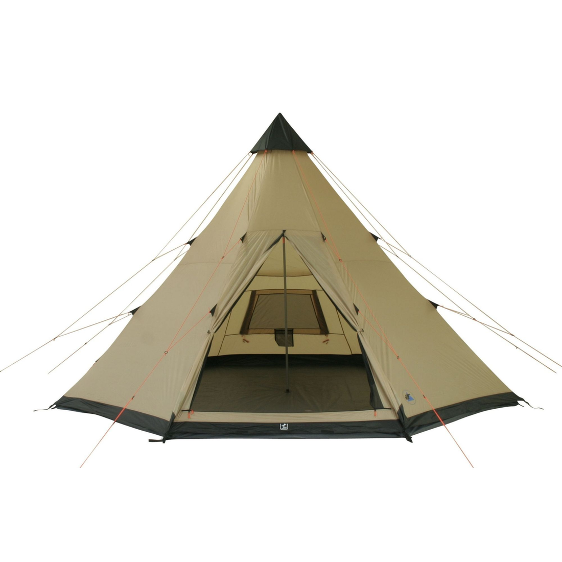 10T Shoshone 500 - 10-person teepee tent, pyramid tent, sewn in ground sheet, canopy awning - Bell tents