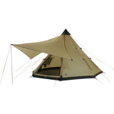 10T Shoshone 500 - 10-person teepee tent, pyramid tent, sewn in ground sheet, canopy awning - Bell tents