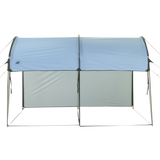 10T Addison - Tunnel-shaped gazebo 292x254x197cm, windand weather-proof, blue - Bell tents