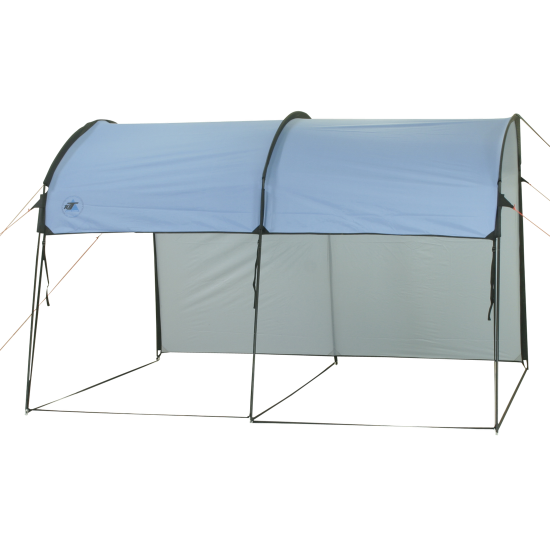 10T Addison - Tunnel-shaped gazebo 292x254x197cm, windand weather-proof, blue - Bell tents