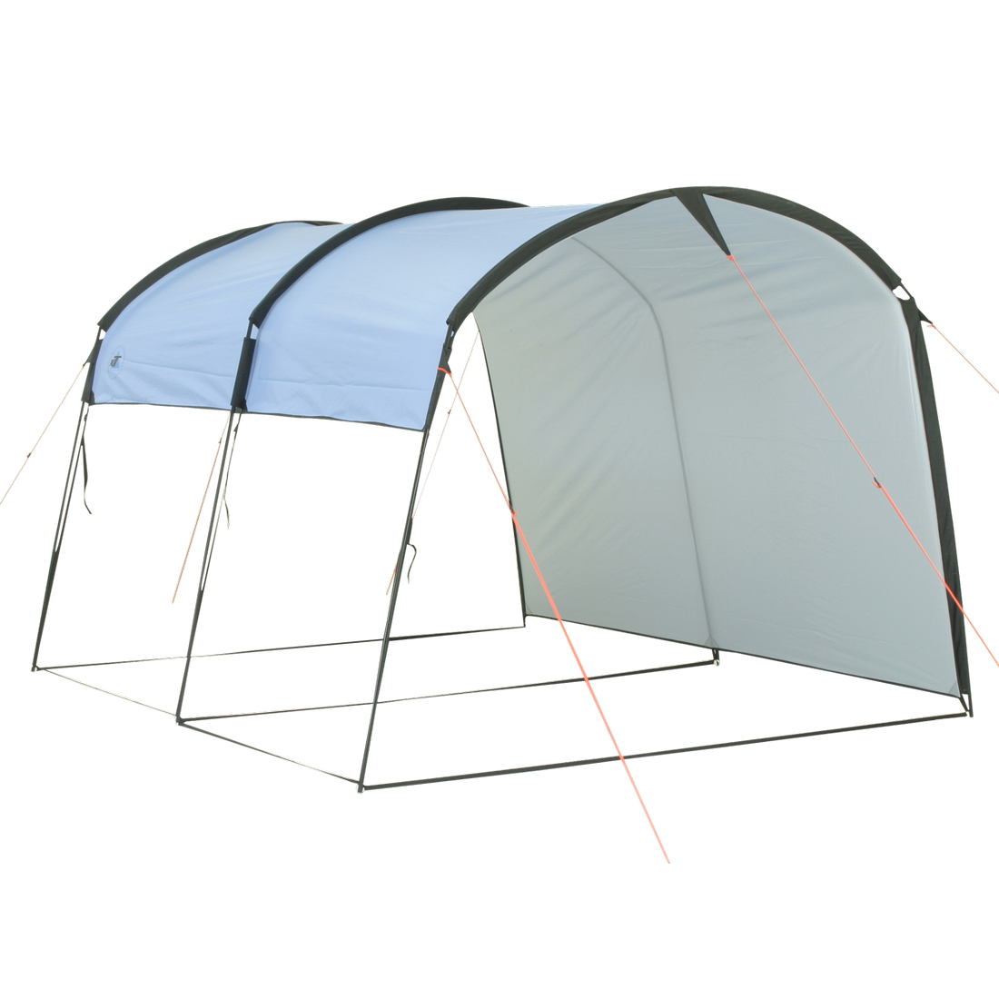 10T Addison - Tunnel-shaped gazebo 292x254x197cm, windand weather-proof, blue - Bell tents