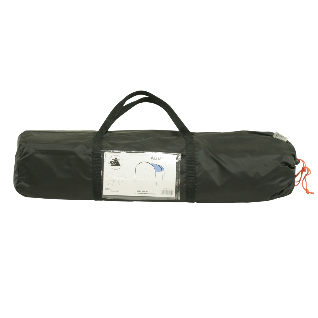 10T Addison - Tunnel-shaped gazebo 292x254x197cm, windand weather-proof, blue - Bell tents